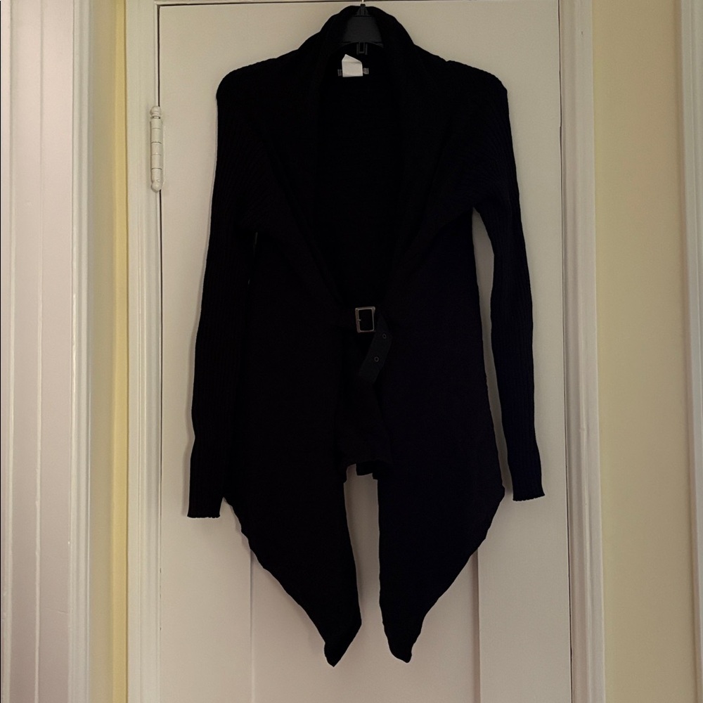 Vintage Sarah Pacini Elegant Black Cardigan Sweater O/S